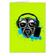 Dubstep Gasmask Card