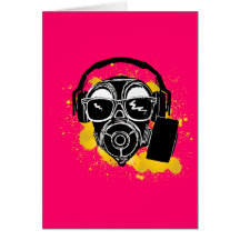 Dubstep Gasmask Cards