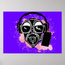 Dubstep Gasmask Poster
