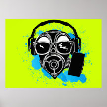 Dubstep Gasmask Posters