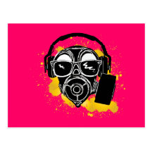 Dubstep Gasmask Postkarten