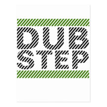 Dubstep Grün Postkarte