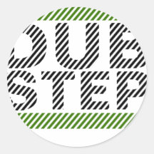 Dubstep Grün Runde Aufkleber