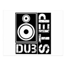Dubstep Loudspeaker D Postkarte