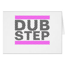 Dubstep Mädchen-Rosa Grußkarte