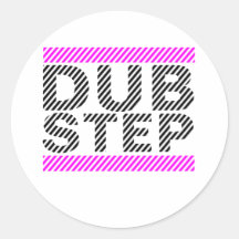Dubstep Mädchen-Rosa Stickers