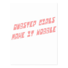 Dubstep Mädchen Wobble Postkarte