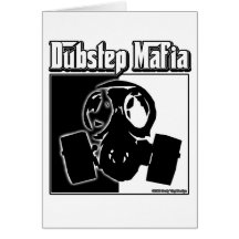 DUBSTEP Mafia-Tollpatsch-Schrittmusik Dubstep Klei Grußkarten