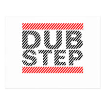Dubstep Musik Postkarte