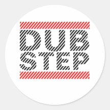 Dubstep Musik Runde Aufkleber