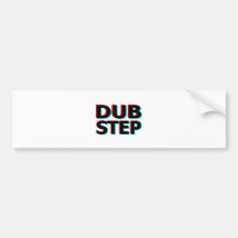 Dubstep schmutziger Tollpatschschritt Bass-techno  Autoaufkleber