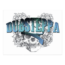Dubsteppa Schädel Postkarte