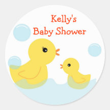 Ducky Babyparty-Gummiaufkleber