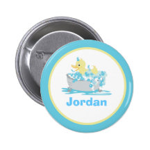 Ducky Ente Wanne-in der personalisierten Knopf-Sch Buttons