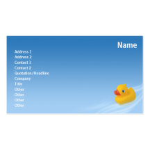 Ducky - Geschäft Visitenkarten Vorlage