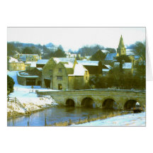 Duddington, Northamptonshire Schneeszene Karten