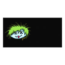 Dude Zombie (on dark background) Photo Card