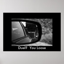 Duell?  Sie lösen Plakate