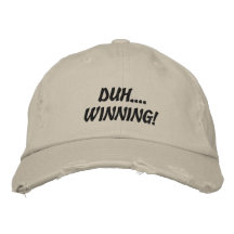Duh…. Gewinnen! Bestickte Baseballkappen