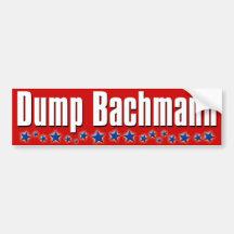 Dump Michele Bachmann Auto Aufkleber