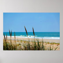 Dünen-Gras u. der Atlantik Posterdrucke