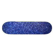 Dunkelblaue Imitat-Glittergraphik Bedruckte Skateboarddecks