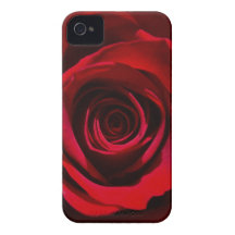 Dunkelroter Rose iPhone Fall Case-Mate iPhone 4 Hüllen