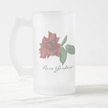 Dunkelrotes Rosen-Bier Stein Kaffeetasse