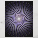 Dunkle abstrakte Spirale: Flyer Druck