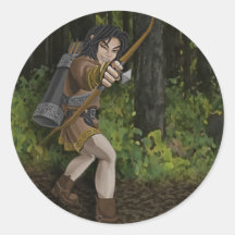 Dunkler Elf-Aufkleber