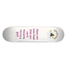 Dunkler MädchenKayaker Skateboarddecks