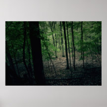 Dunkler Michigan-Wald Plakatdruck