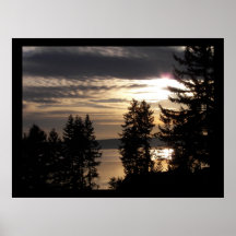 Dunkler Sonnenuntergang Posterdrucke