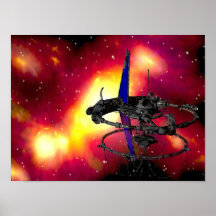 Dunkler Stern Plakatdruck