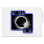 DUNKLERER DUBZ blauer Dubstep Tollpatsch Grußkarte