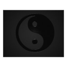 Dunkles Yin und plötzlicher Stoß - Yin Yang Einladungskarte