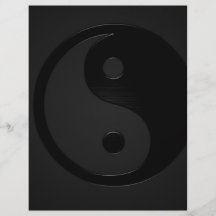 Dunkles Yin und plötzlicher Stoß - Yin Yang Personalisierte Flyer