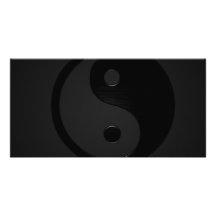 Dunkles Yin und plötzlicher Stoß - Yin Yang Photo Karten