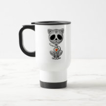 Dunkles Zombie-Zuckerkätzchen Tee Tasse