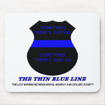 Dünne Blue Line Mousepad