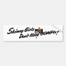 Dünne Mädchen Stoß Auto Sticker