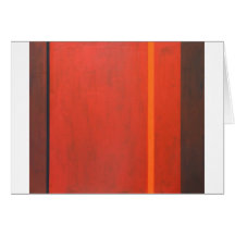 Dünnes orange Band (geometrischer minimaler Expres Karte