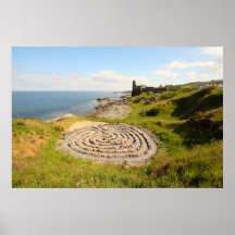 Dunure Schloss, Ayrshire-Rind Wandplakat