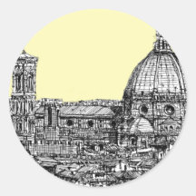 Duomofirenze-Sahneelfenbein Sticker