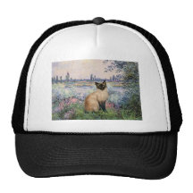 Durch die Seine - siamesische Katze des Siegel-Pun Retro Cap