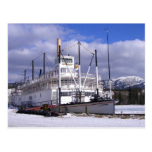 Durch Eis behinderte Fähre Alaska Postkarten