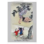 durch Hasegawa Settei Ukiyo-e. Grußkarte