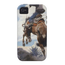 Durch NC Wyeth sich sträuben, Vintages Cowboy-Rode Vibe iPhone 4 Hülle