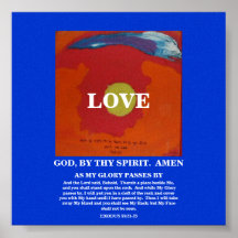 DURCH THY GEIST - LIEBE - 1118 PLAKATDRUCKE