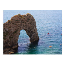 Durdle Tür-Meerblick, Großbritannien Postkarte